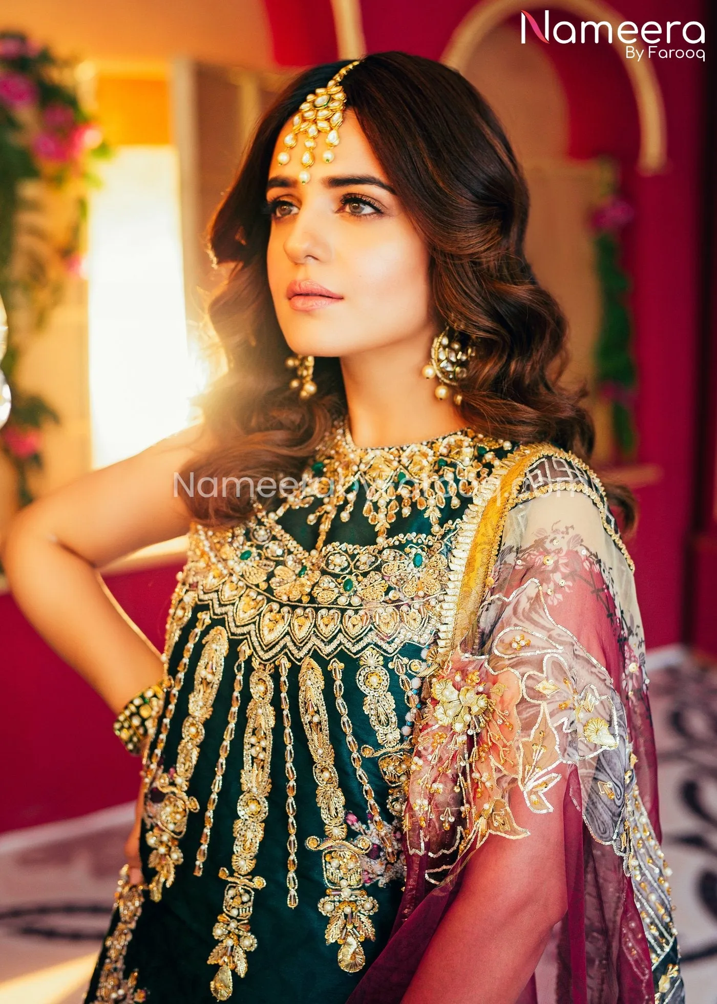 Pakistani Gharara and Short Shirt for Wedding Party #PN39