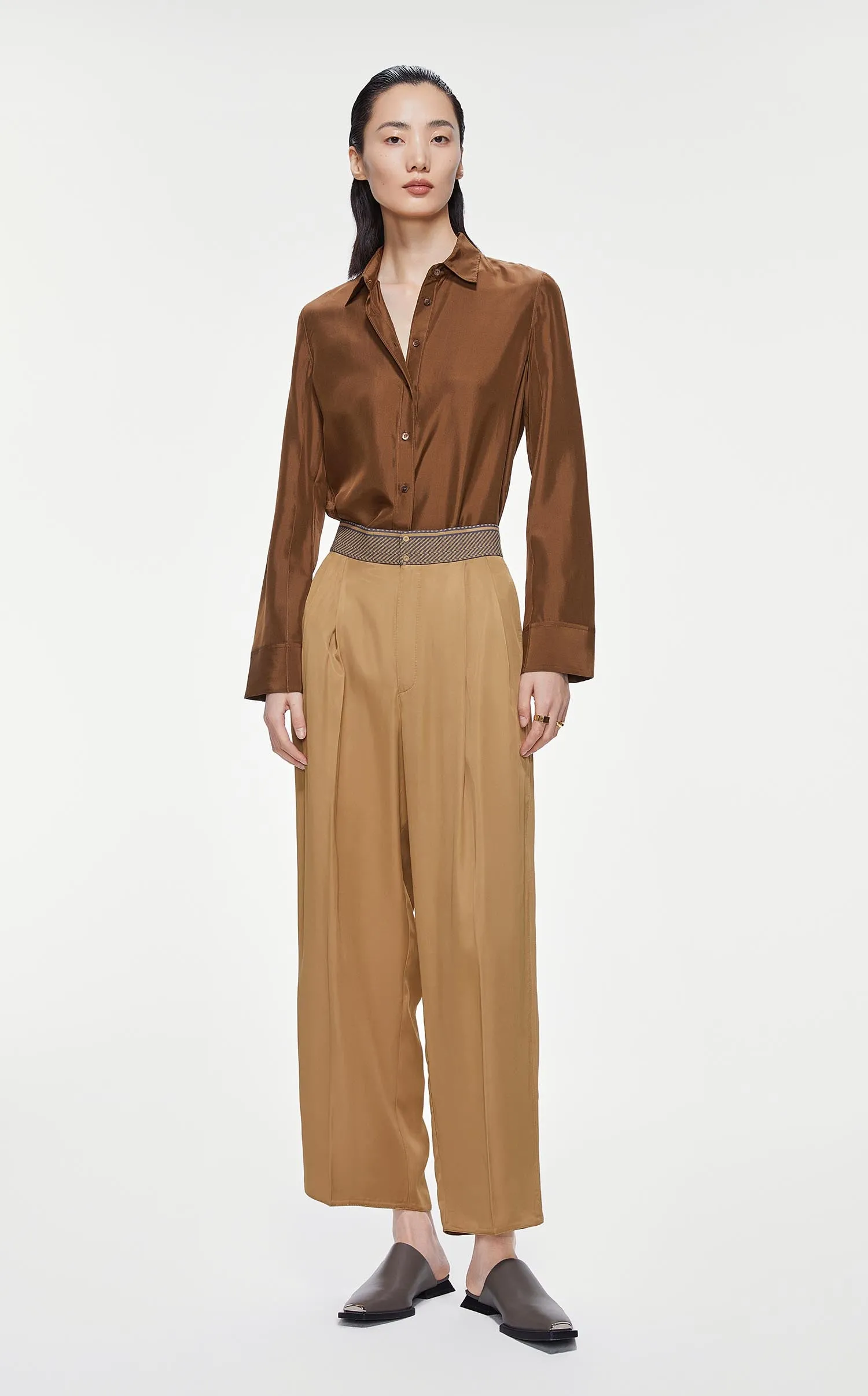 Pants / JNBY Silky Smooth High Rise Casual Trousers