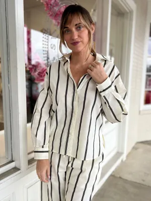 Peyton Striped Button Down Shirt
