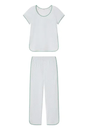Pima Short-Long Set in Boxwood Blockprint