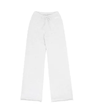 PIV'VEE Cashmere Knit Straight Pants - Snow Gray