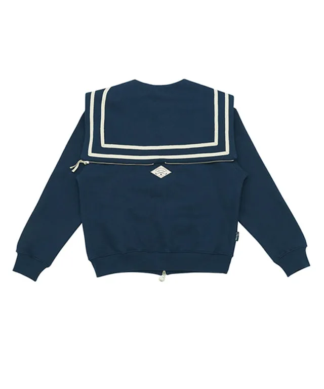 PIV'VEE Marin Zip-Up Hoodie - Navy