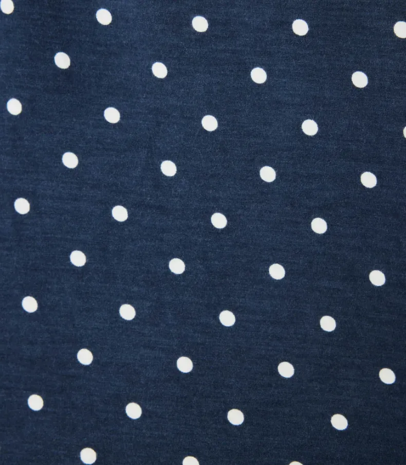 PJ Salvage Polka Dot Party Pyjamas Navy