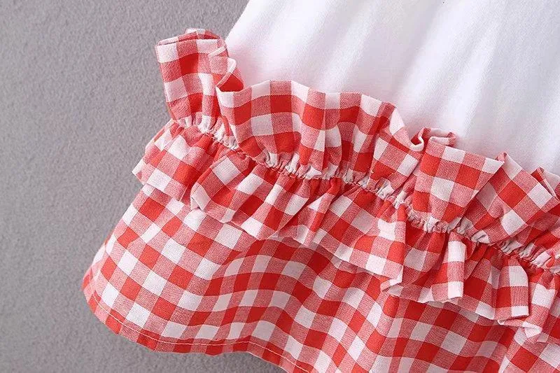 Plaid Patchwork Tank Top