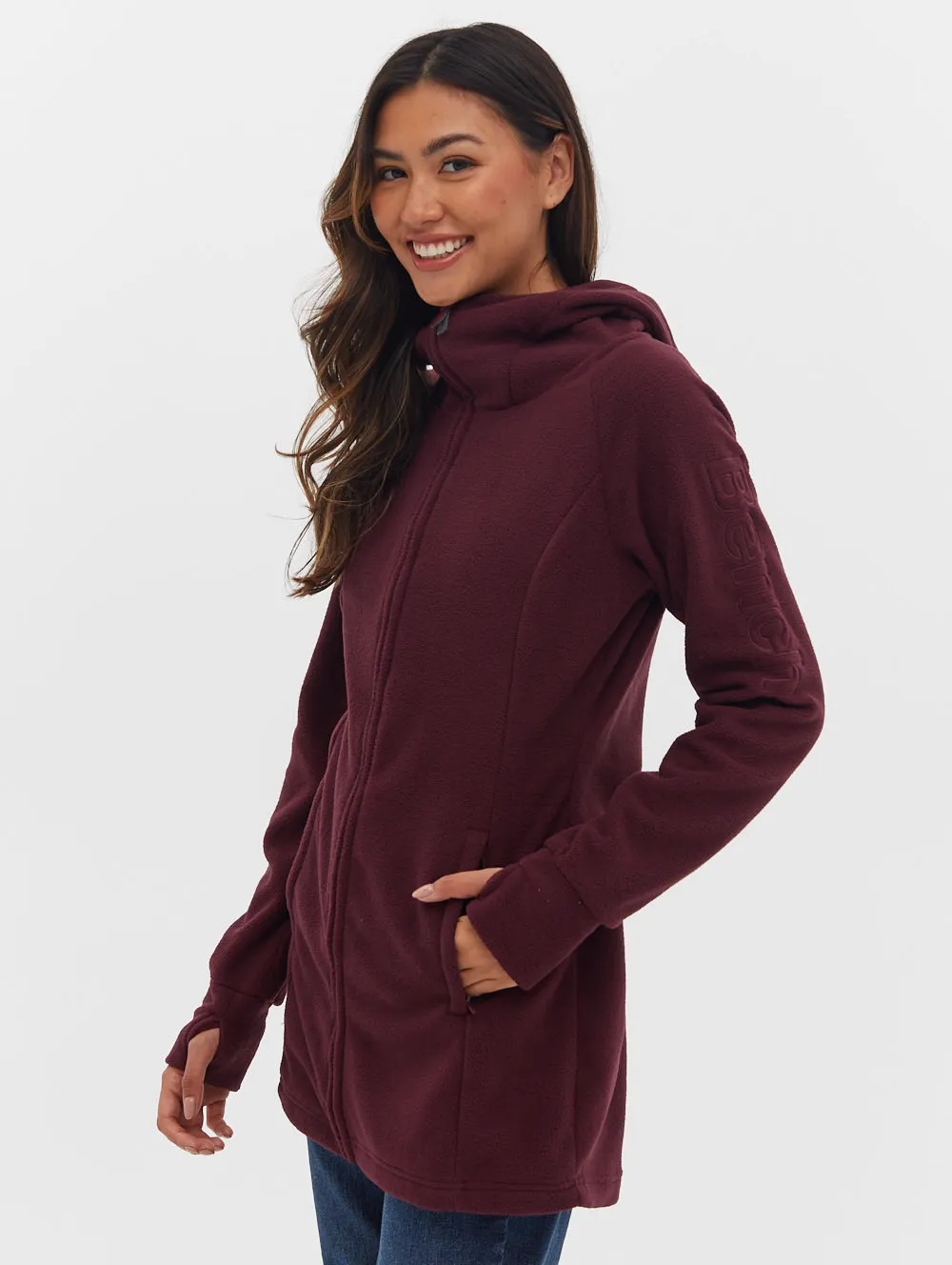 Polar Fleece Long Zip Up Jacket
