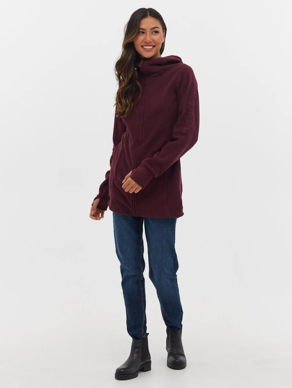 Polar Fleece Long Zip Up Jacket