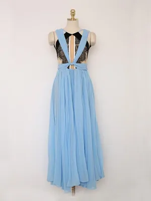 queen lace party dress