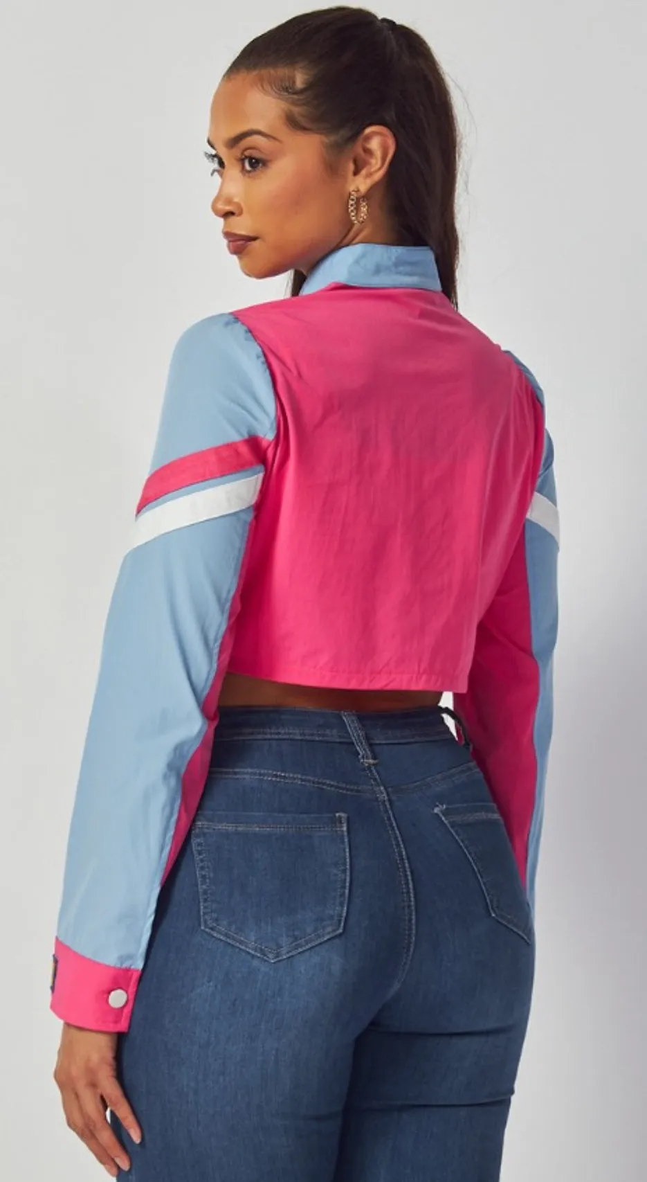 Racing Patch Crop Jacket