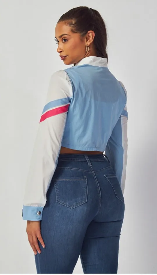 Racing Patch Crop Jacket