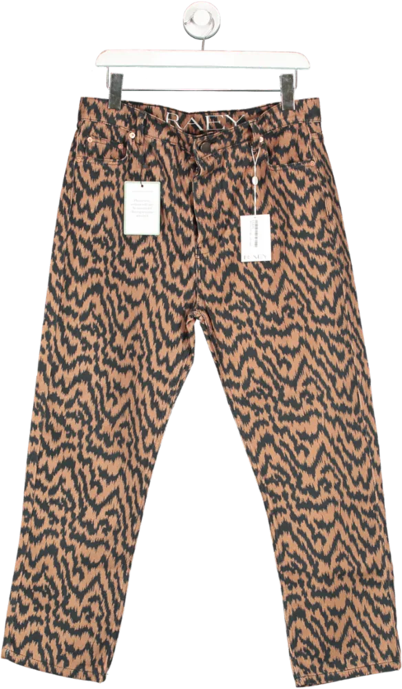 Raey Brown Multi Straight Jeans W32