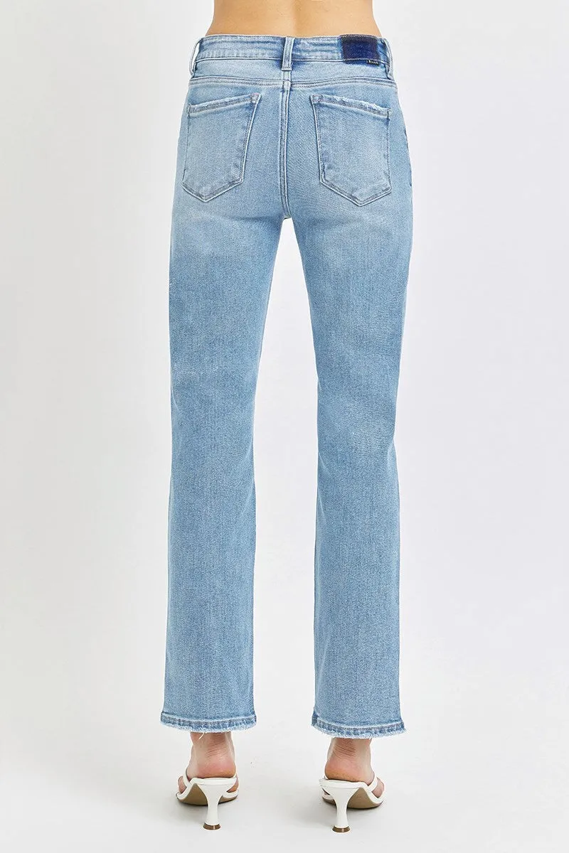 RDP5329RT - Mid Rise Ankle Straight Leg Jeans