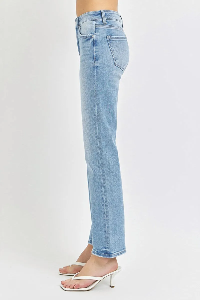 RDP5329RT - Mid Rise Ankle Straight Leg Jeans