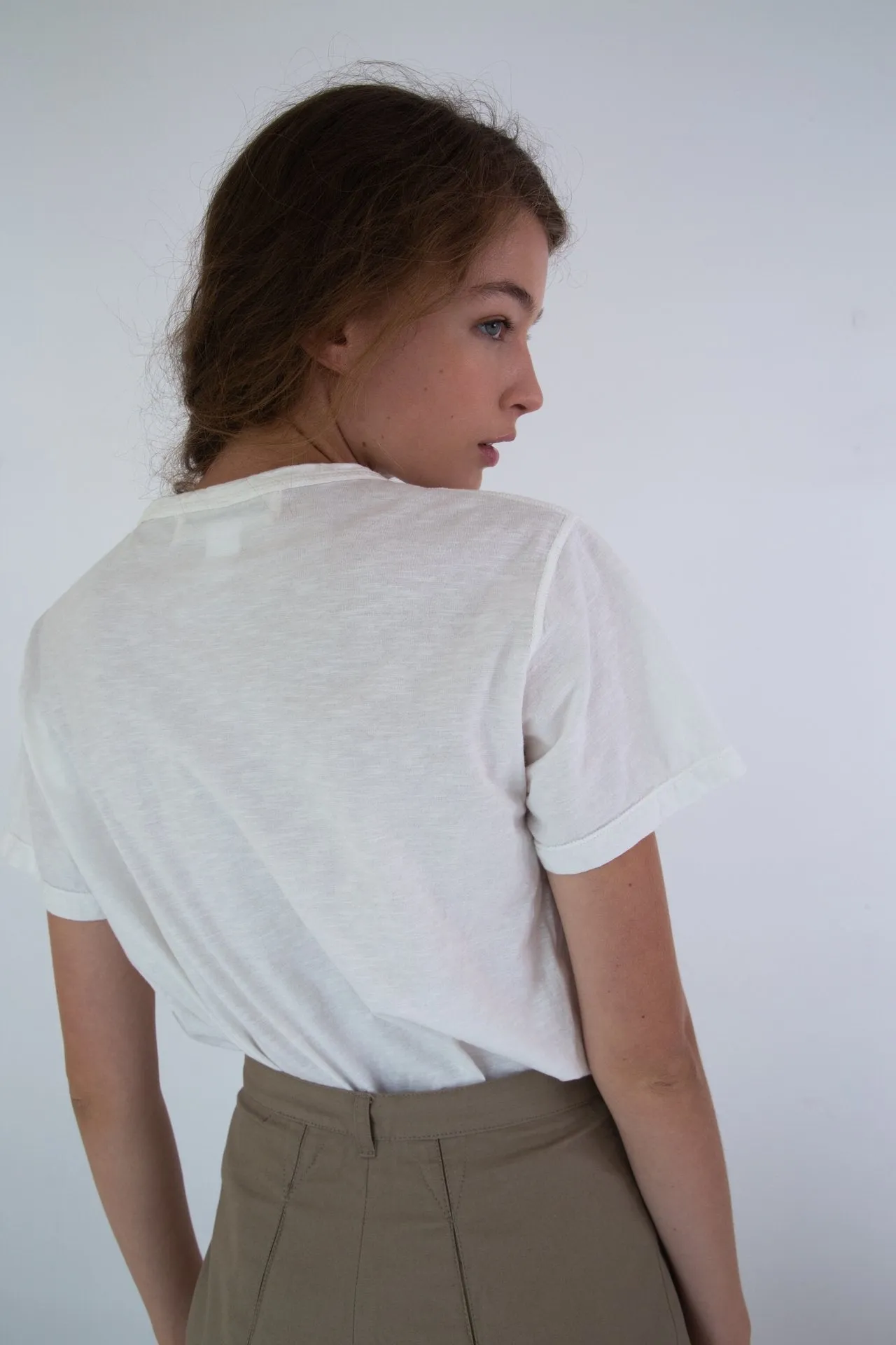 Regina Tee, Brown Gingham