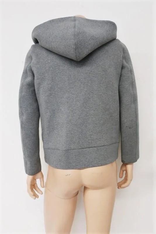 Roc Nation Zip-Up Hoodie Sweatshirt Heather Gray Stretch Cotton Size Small