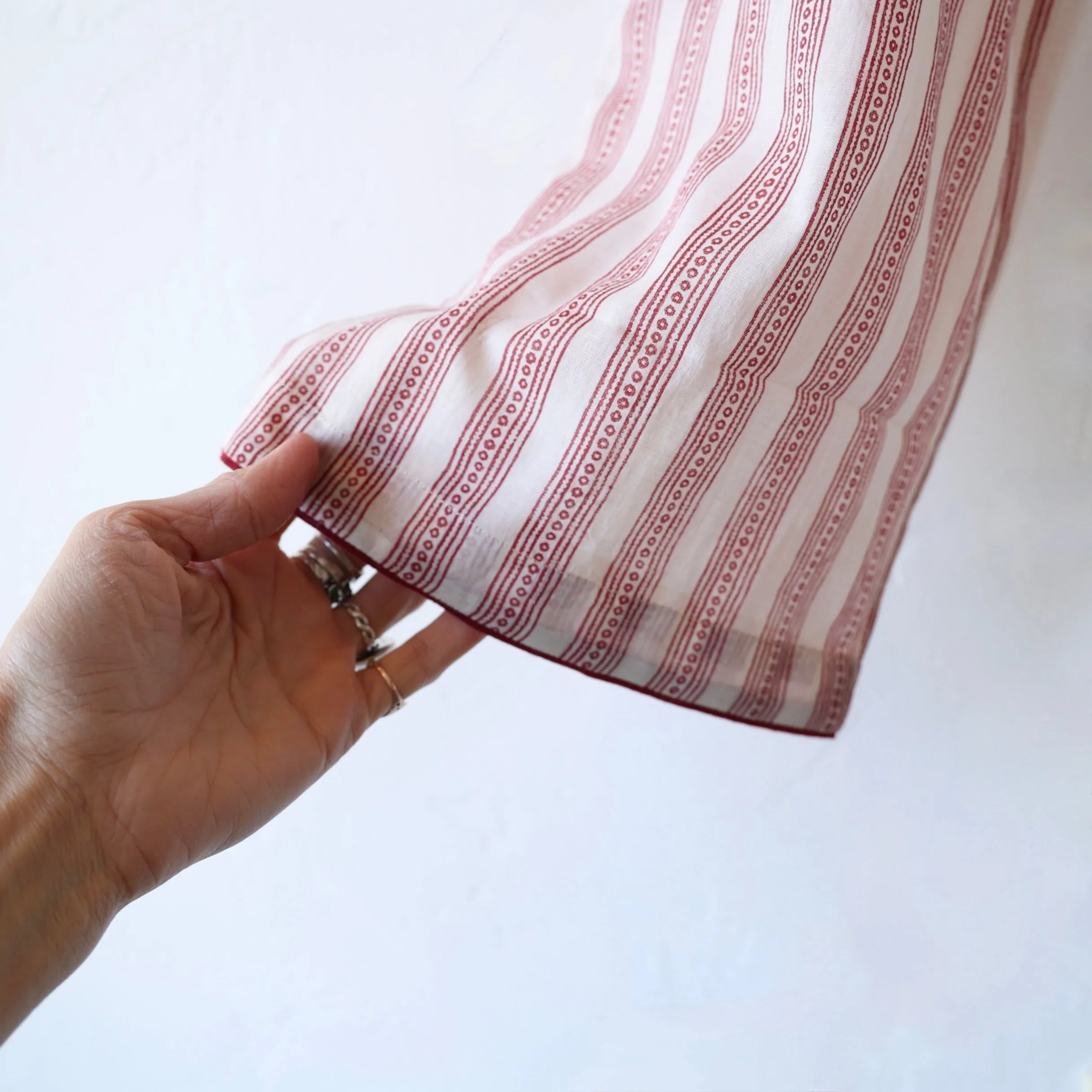 Scarlette Hand Printed Pajamas - Line Stripes