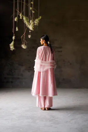 Shikha Mehta Kylie Jamuni Jaisika Kurta Set Chanderi Silk Lilac Paak Ss24-Smjk12