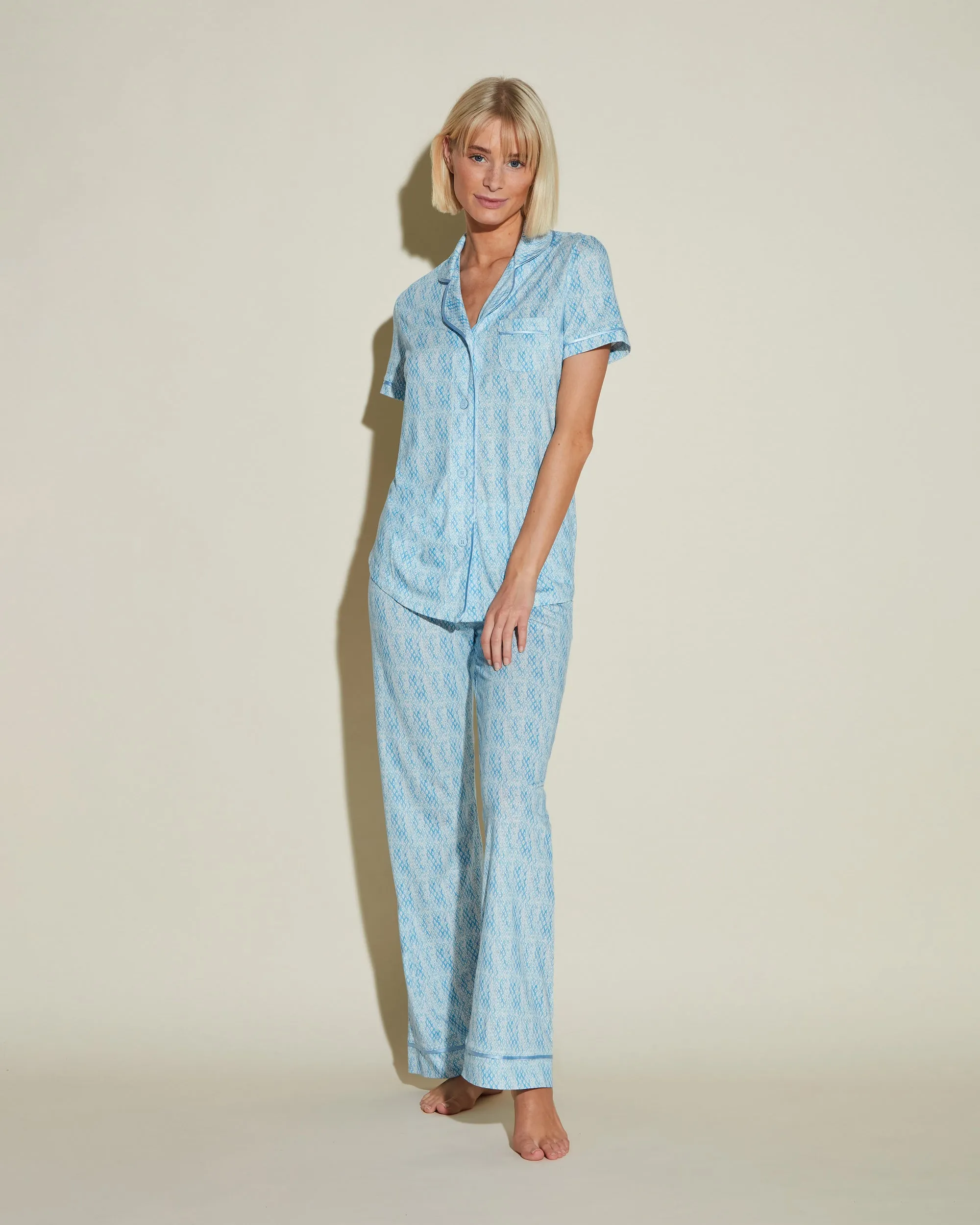 Short Sleeve Top & Pant Pajama Set