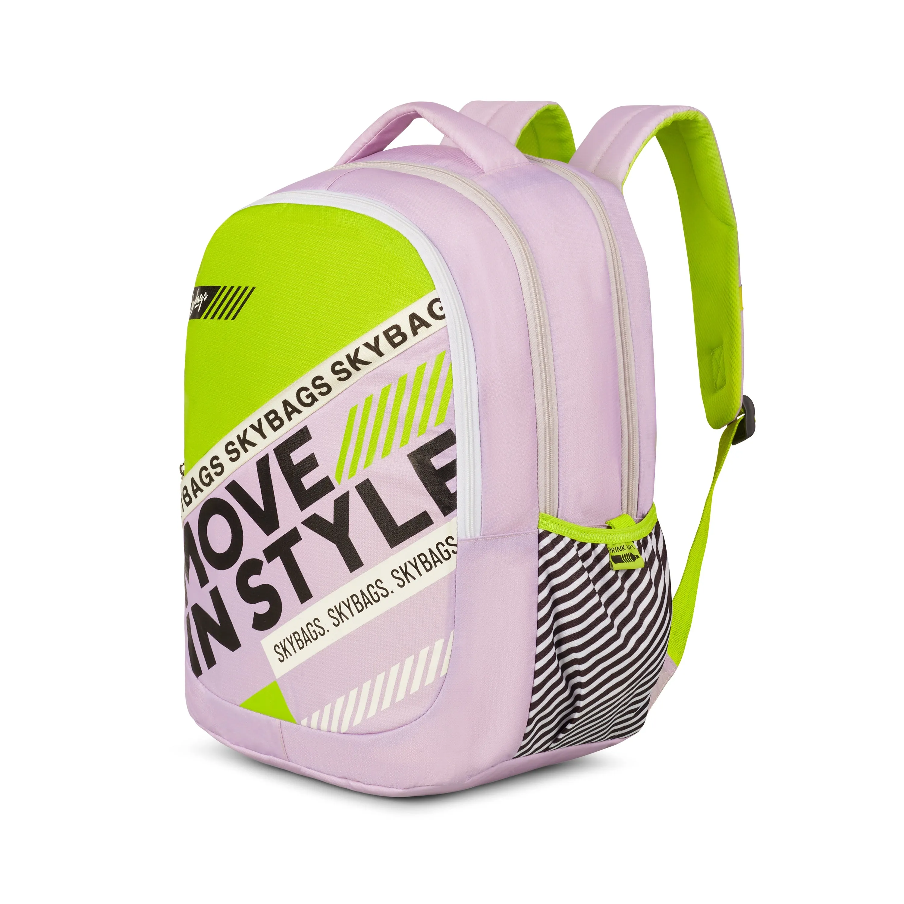 Skybags KLAN PLUS 06 SCHOOL BACKPACK NUDE PINK
