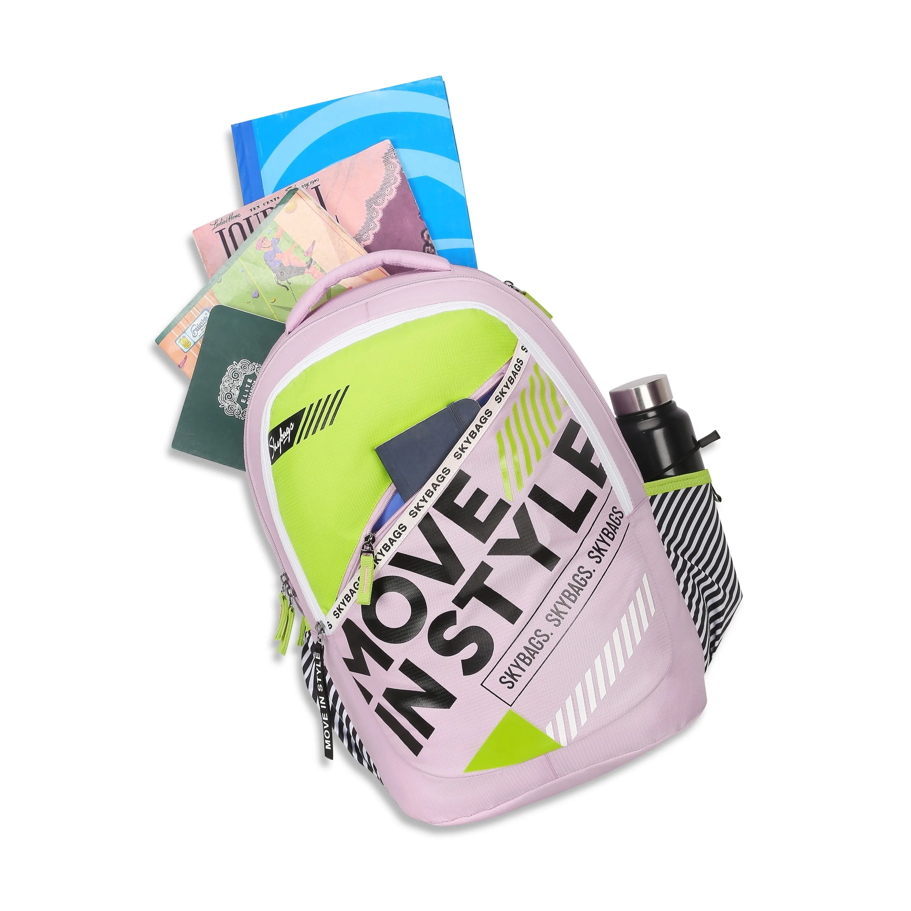 Skybags KLAN PLUS 06 SCHOOL BACKPACK NUDE PINK