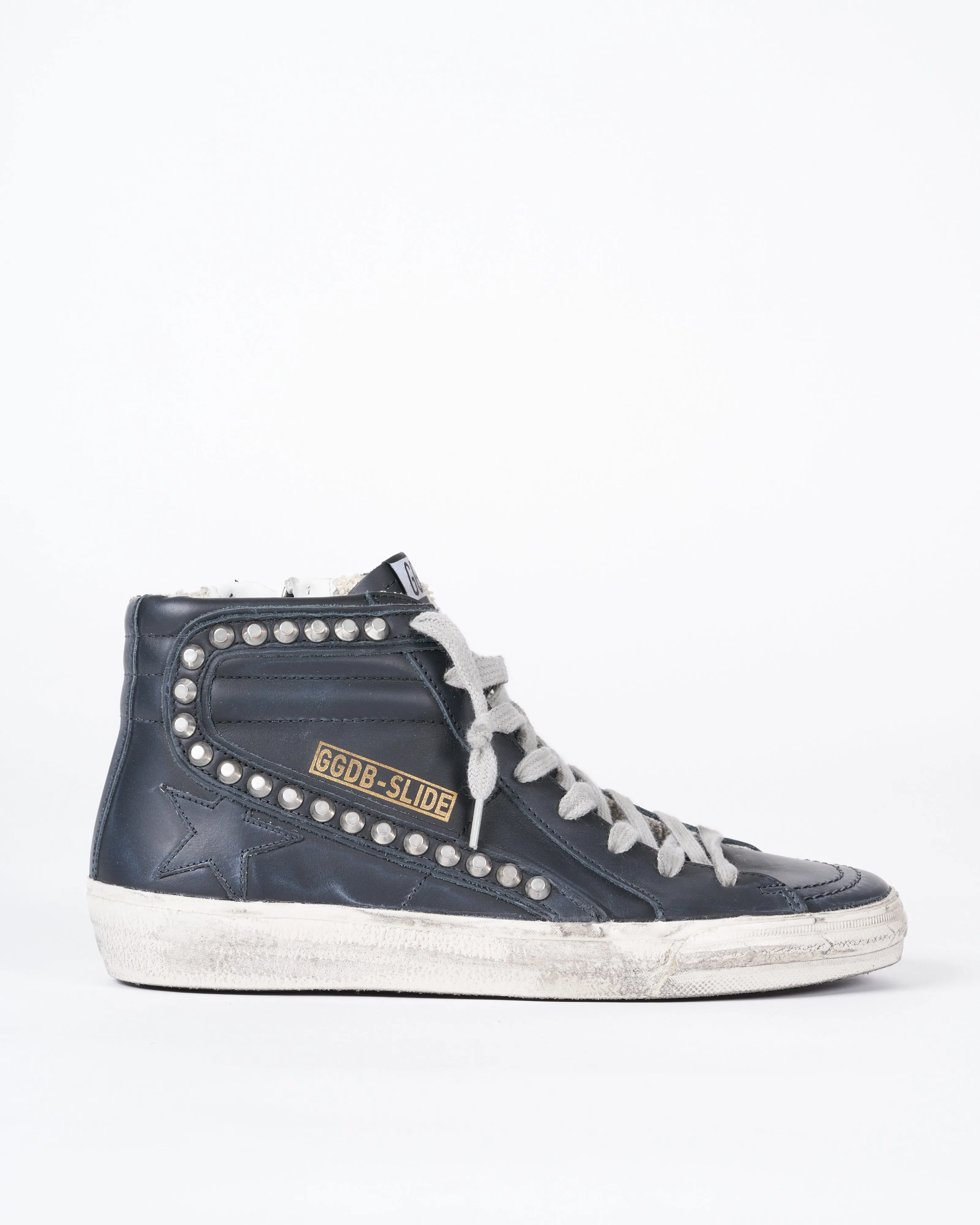 slide classic leather upper - studs