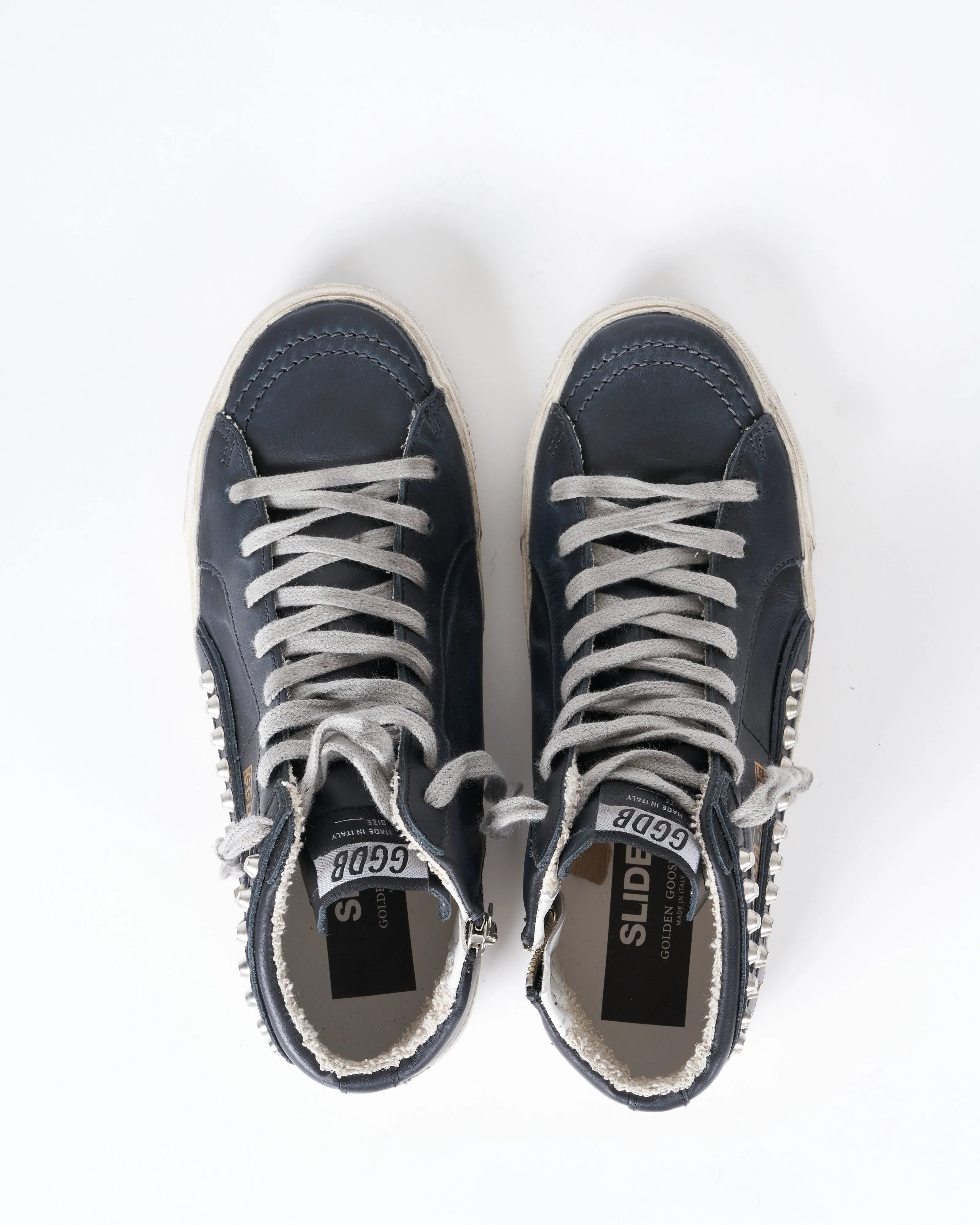 slide classic leather upper - studs