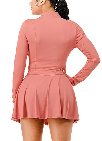 SPORTS ZIP UP JACKET SKORT SET(MMS8015) <Bundle>