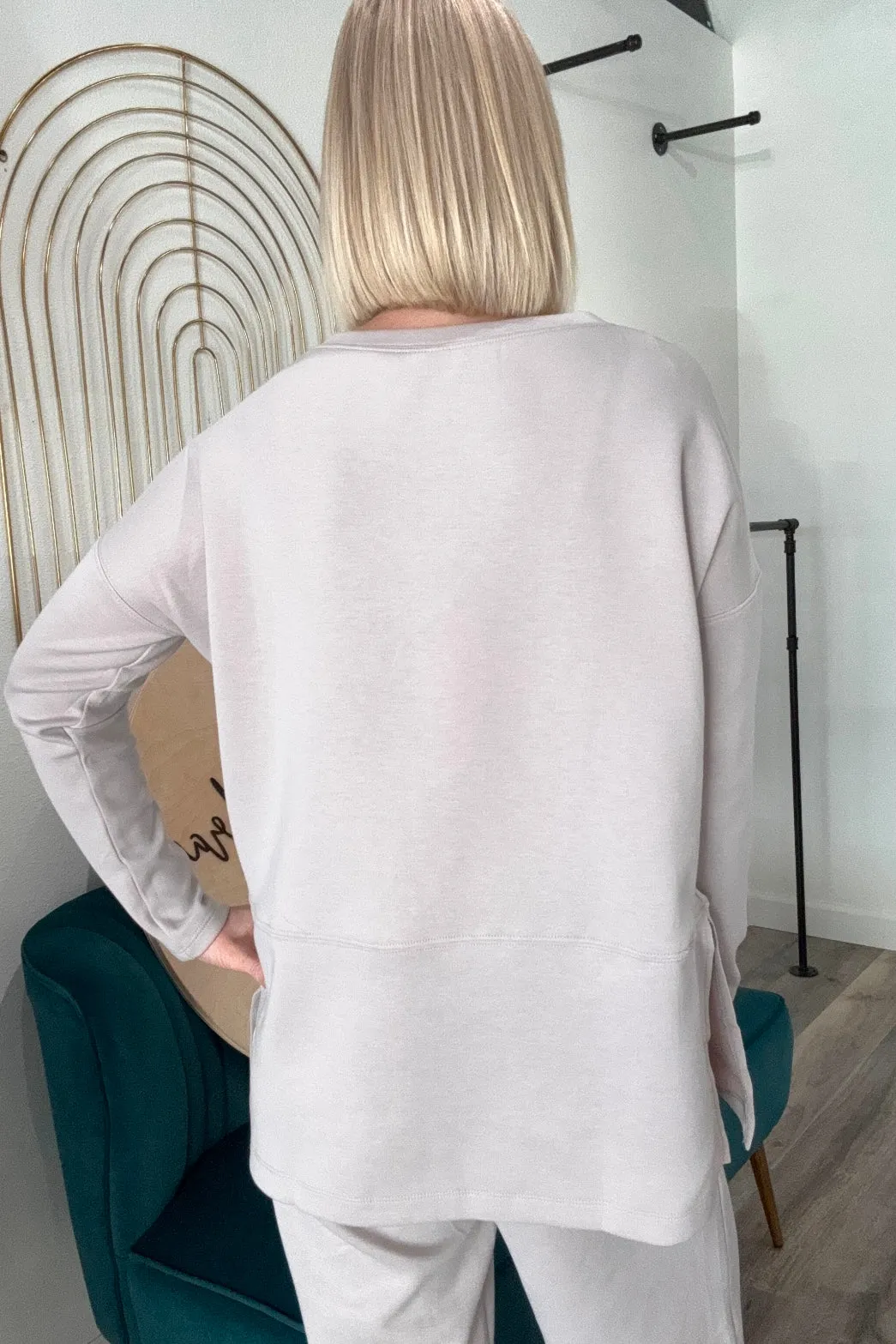 Stephanie Tunic Top   Straight Pants Travel Modal Set