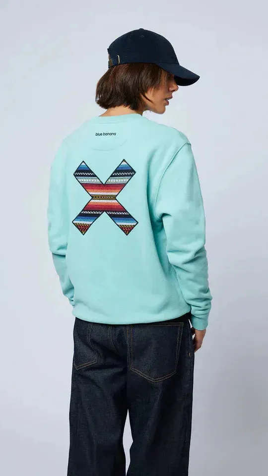 Sudadera BLUE BANANA Crew Classic Acqua