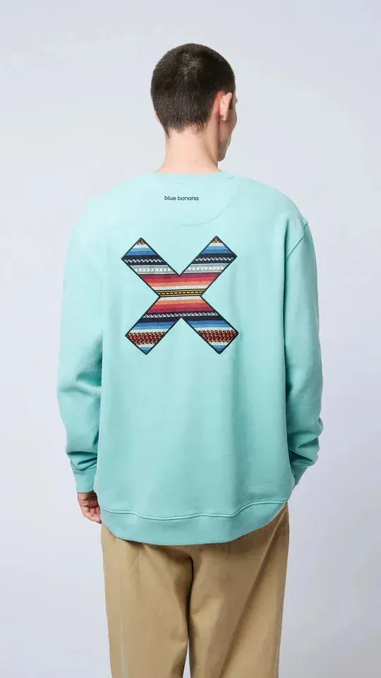 Sudadera BLUE BANANA Crew Classic Acqua