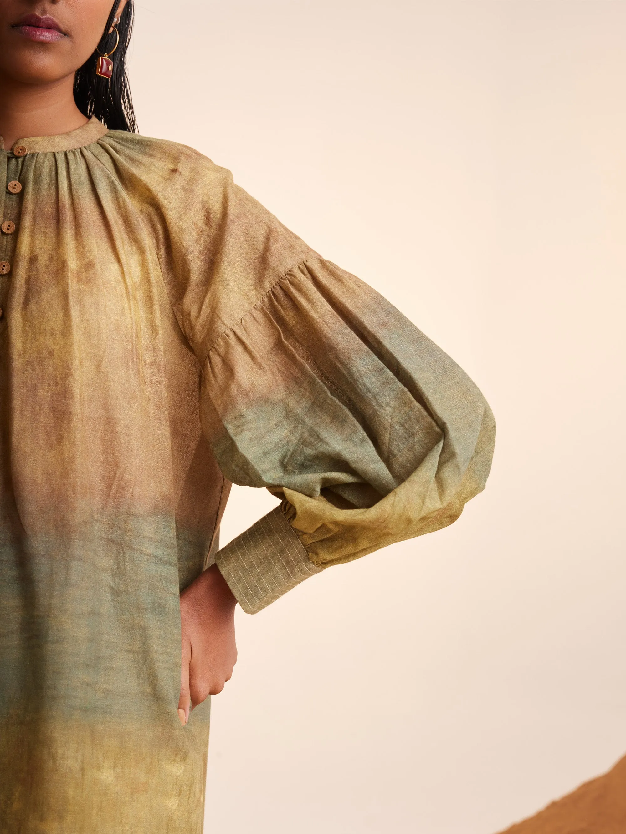 Summer Co-Ord Set Tunic Long Essential Impression-Cotton Voile Ss25-Elt-Set-Imp-Cord
