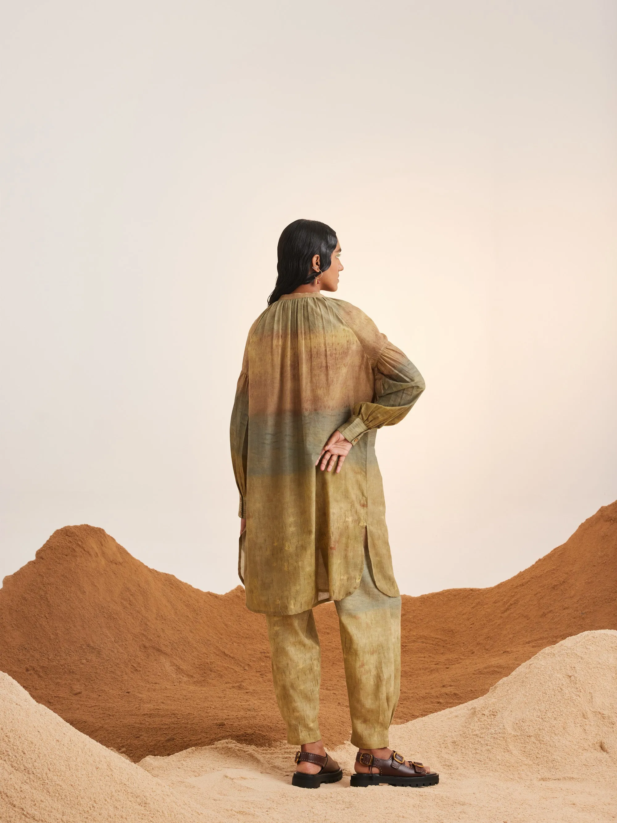 Summer Co-Ord Set Tunic Long Essential Impression-Cotton Voile Ss25-Elt-Set-Imp-Cord