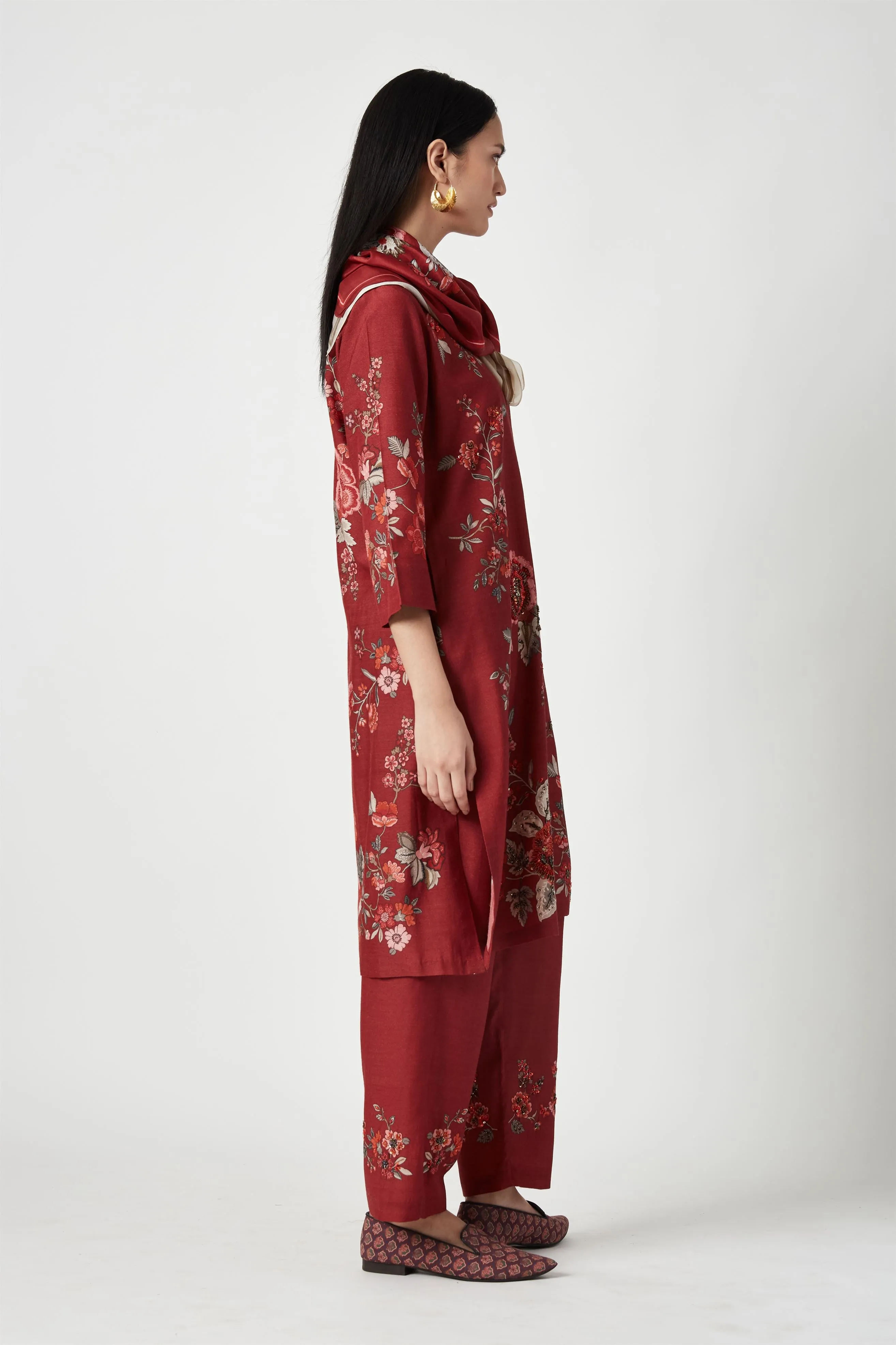 Summer Kurta Set Pure Silk Siaba Printed-Fashion Edit Java 3-9JV-124A-Payal Pratap