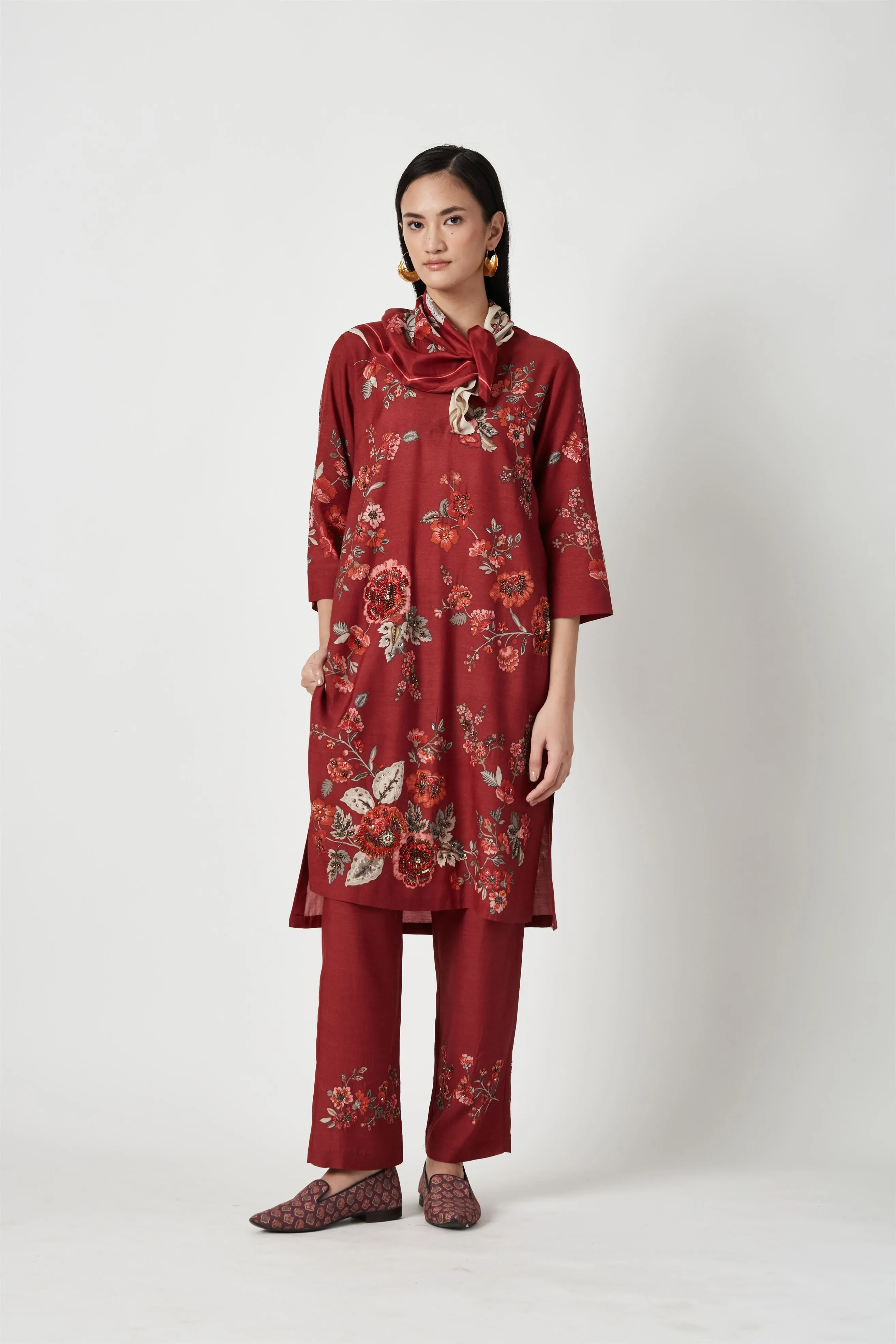 Summer Kurta Set Pure Silk Siaba Printed-Fashion Edit Java 3-9JV-124A-Payal Pratap