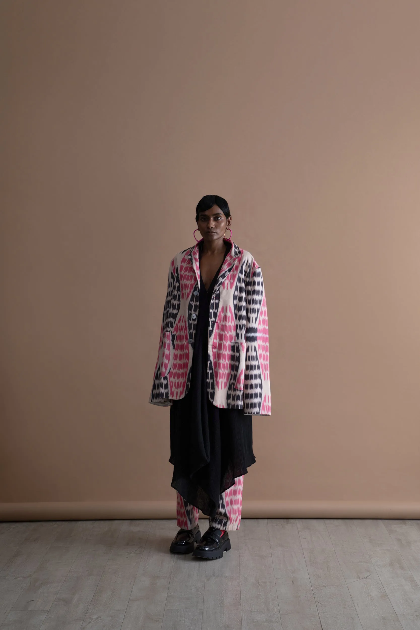 Summer Pants Duro Cotton Silk Ikat Fashion Edit Kai-26A Urvashi Kaur