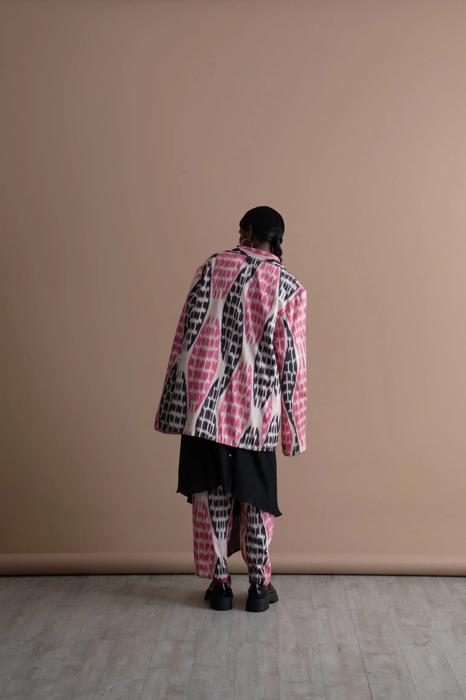 Summer Pants Duro Cotton Silk Ikat Fashion Edit Kai-26A Urvashi Kaur