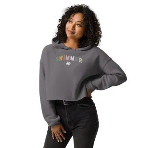 Swimmer Retro Arch Crop Top Hoodie