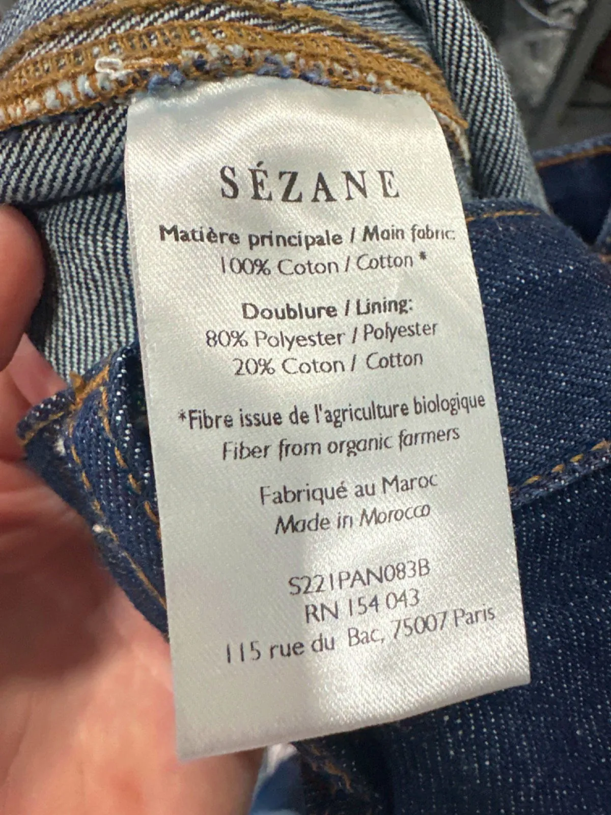 Sézane Blue Denim Jeans UK W30