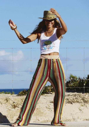 The Crochet Leisure Pant - Tulum