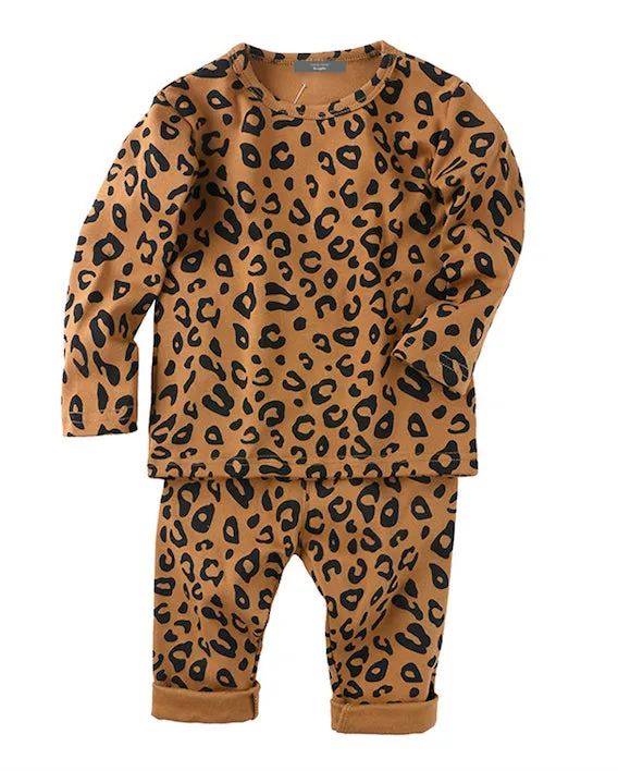 Trendy Boys & Girls Leopard Playwear - 4 COLORS