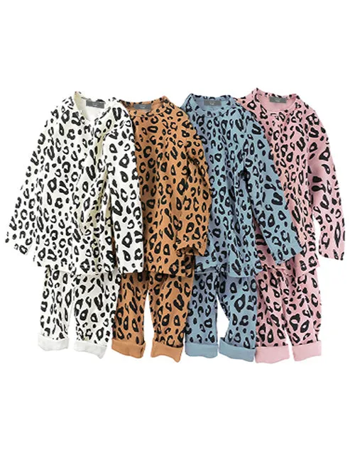 Trendy Boys & Girls Leopard Playwear - 4 COLORS