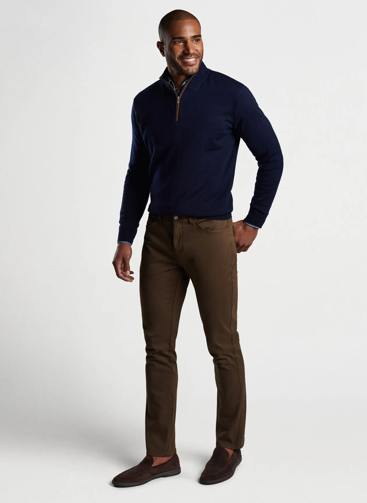 Ultimate Sateen Five Pocket Pant- Chestnut