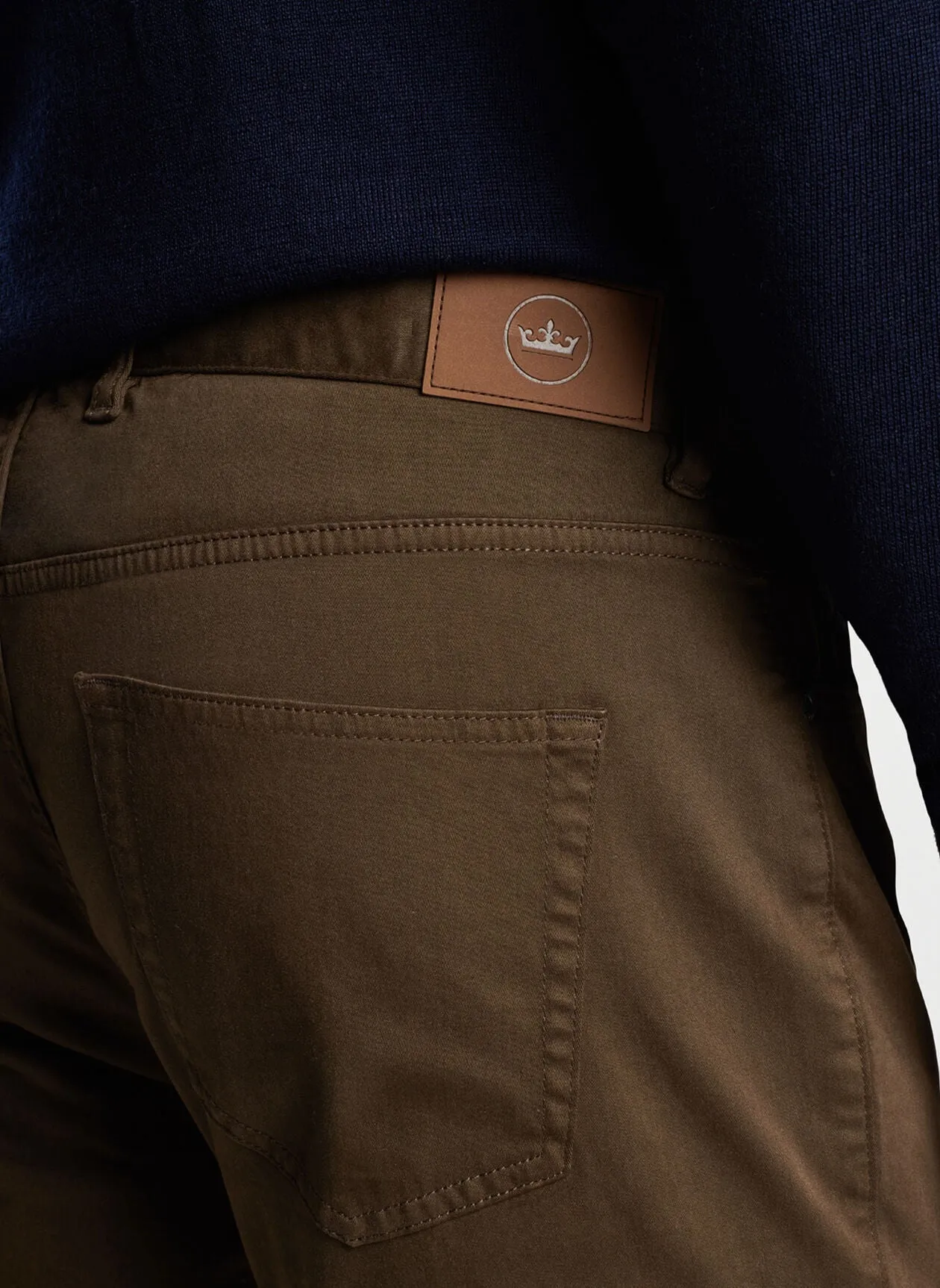 Ultimate Sateen Five Pocket Pant- Chestnut