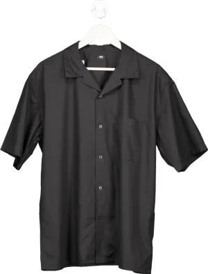 Uniqlo Black Short Sleeve Shirt UK L