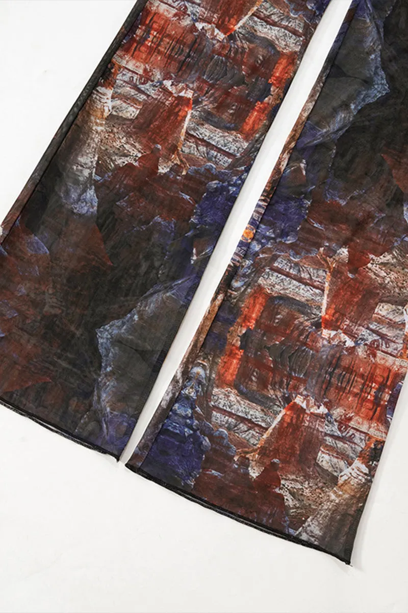 US3275 Sheer Shirt and Pants Set