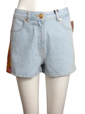 VERSACE- 2024 Denim & Satin Shorts, Multiple Sizes Available
