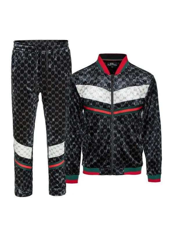VPS-712 A Comfort Men's Black Track Suit Set 6 PACK