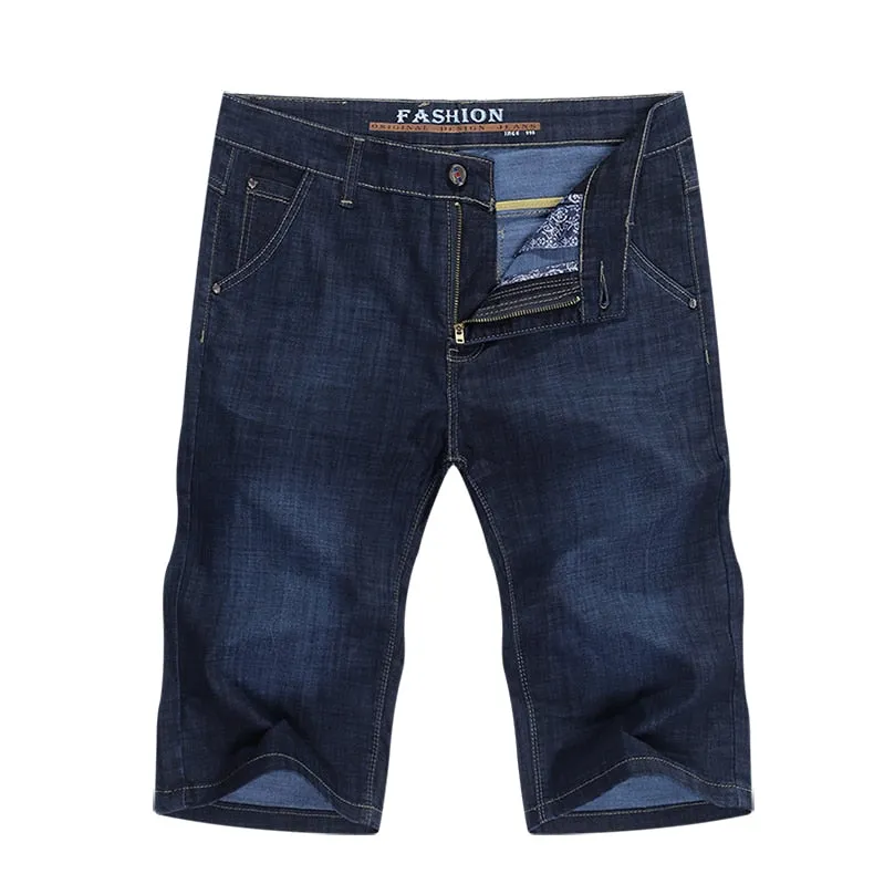 West Louis™ Businessman Denim Slim Straight Regular Fit Short