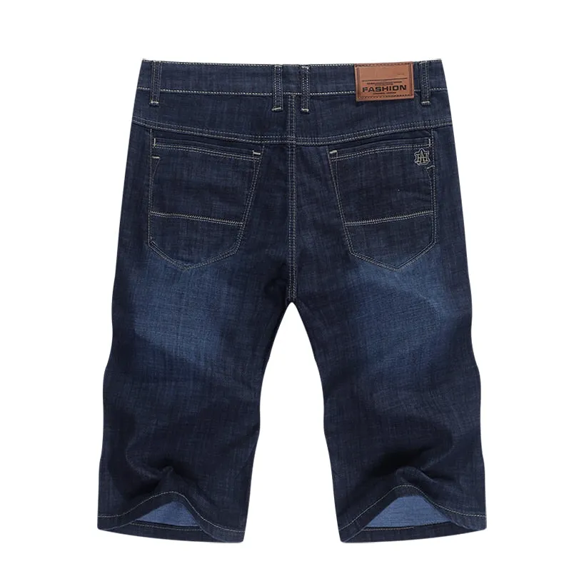 West Louis™ Businessman Denim Slim Straight Regular Fit Short
