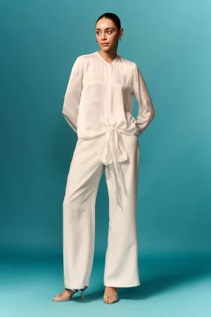 White Modal Knot Top & Pants