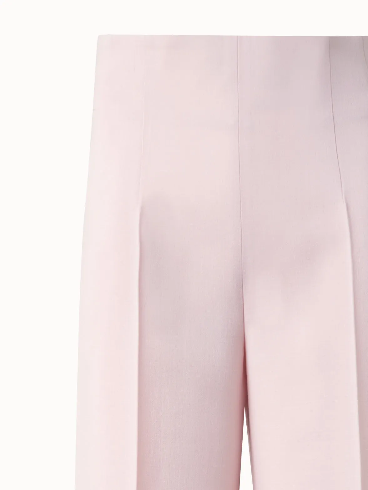 Wide Straight Wool Double-Face Pants